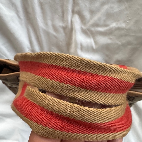 Authentic GUCCI GG Canvas Sherry Line Tote Bag Beige - Picture 6 of 16